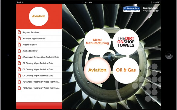 KImberly Clark ProfessionalSafety iPad app aviation