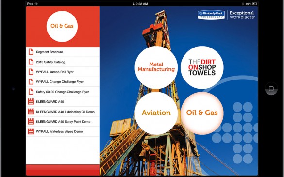 KImberly Clark Professional Safety iPad app oil and gas